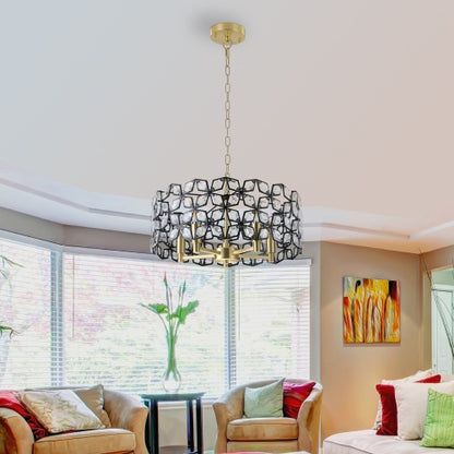 Modern Crystal Chandelier, Suitable For Living Room Round Crystal Lamp Luxury Home Decoration Lamps-Unusable Platform - Temu