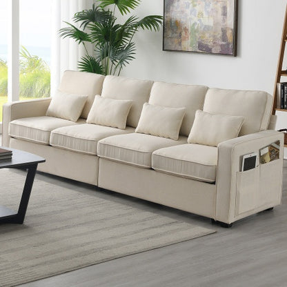 Lumière 104" Luxe Linen Sofa