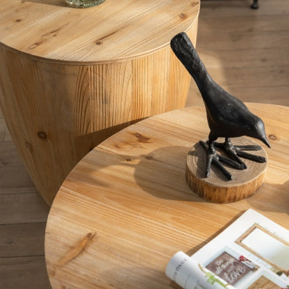 The Heritage Barrel Coffee Table Set