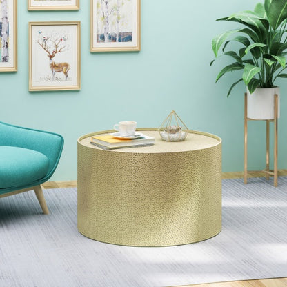 Aurum Luxe Hammered Coffee Table