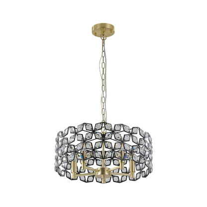 Modern Crystal Chandelier, Suitable For Living Room Round Crystal Lamp Luxury Home Decoration Lamps-Unusable Platform - Temu