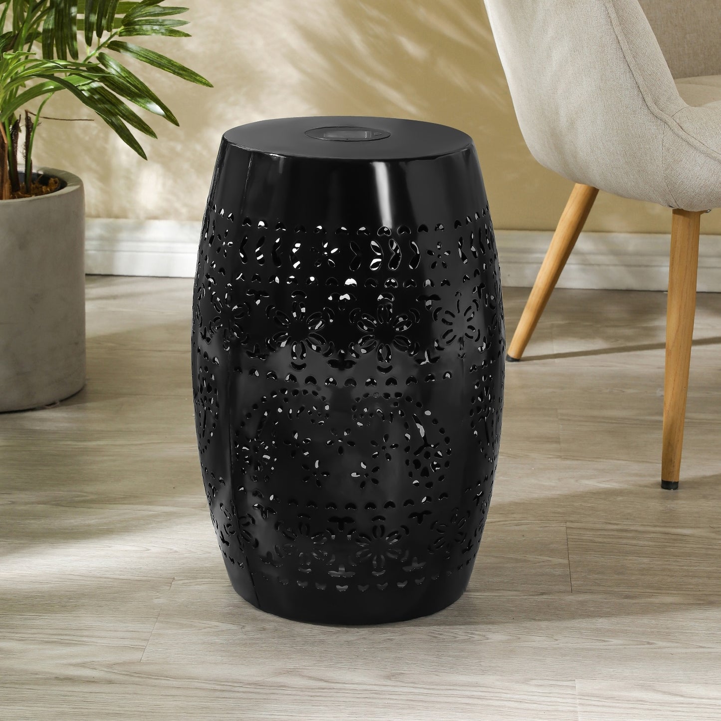 Luminara Black Tealight Table