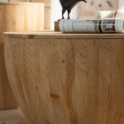 The Heritage Barrel Coffee Table Set